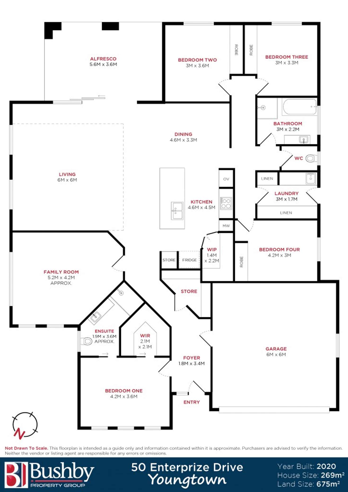 Floorplan of Homely house listing, 50 Enterprize Drive, Youngtown TAS 7249