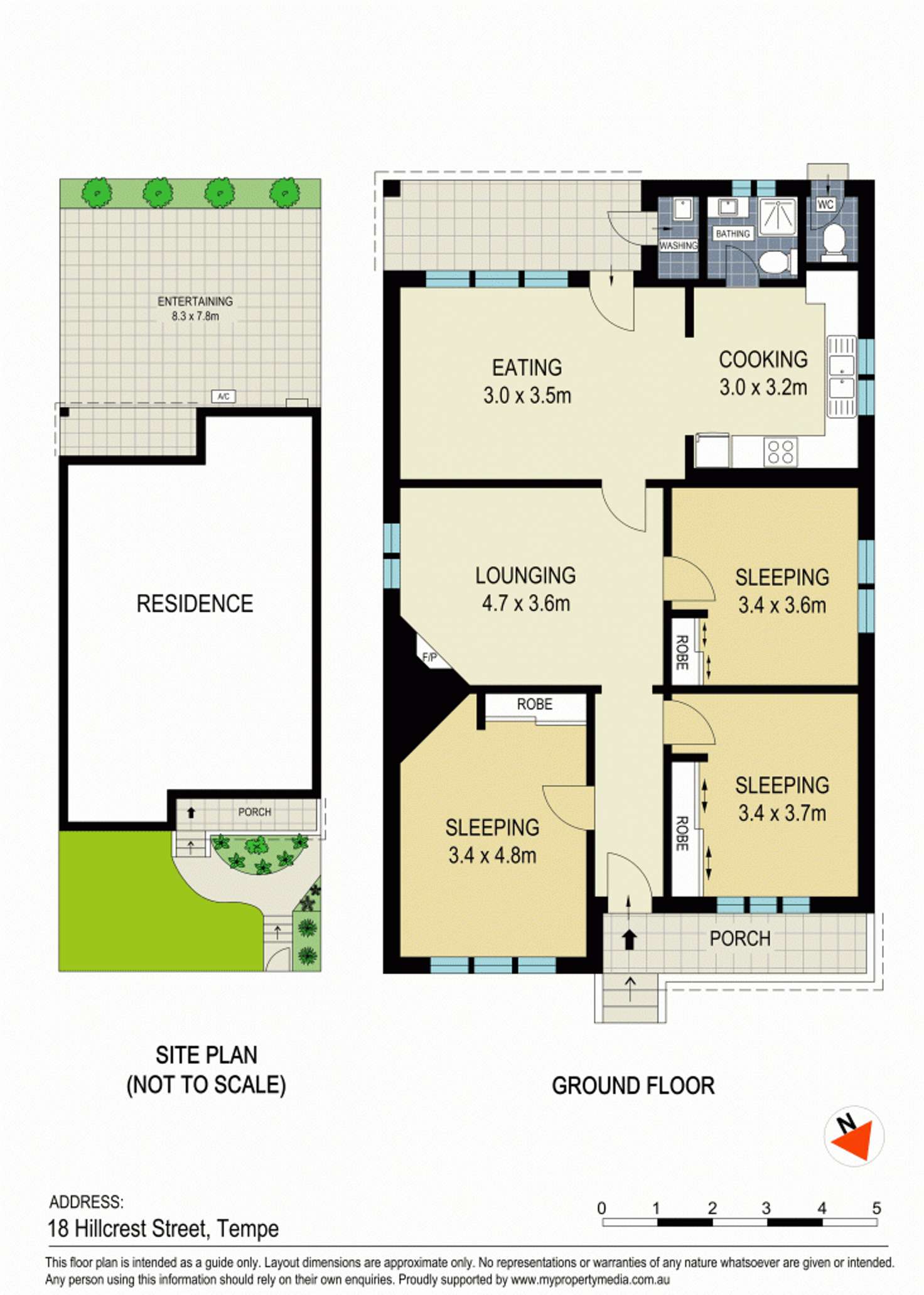 Floorplan of Homely house listing, 18 Hillcrest Street, Tempe NSW 2044