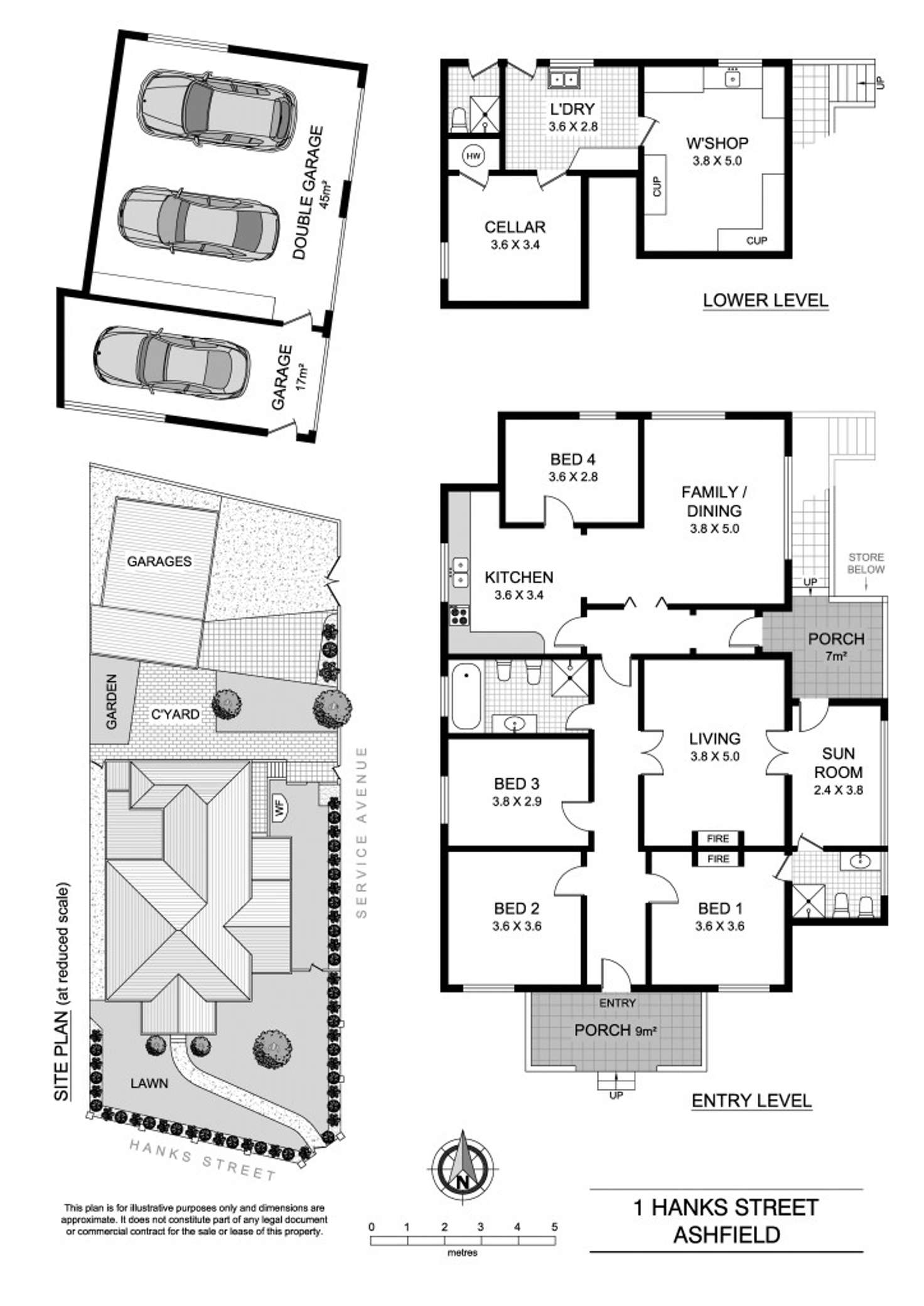 Floorplan of Homely house listing, 1 Hanks Street, Ashfield NSW 2131