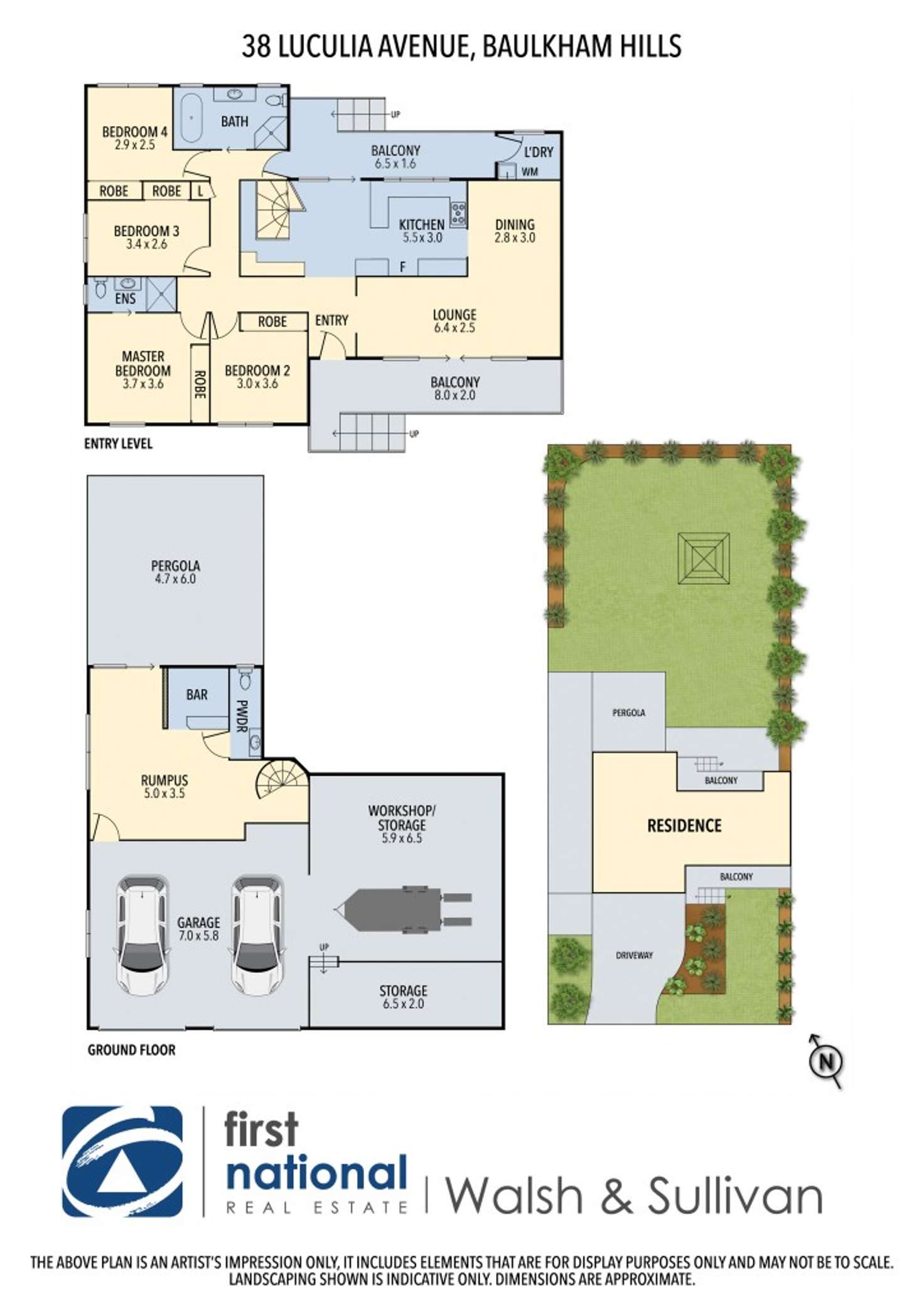 Floorplan of Homely house listing, 38 Luculia Avenue, Baulkham Hills NSW 2153