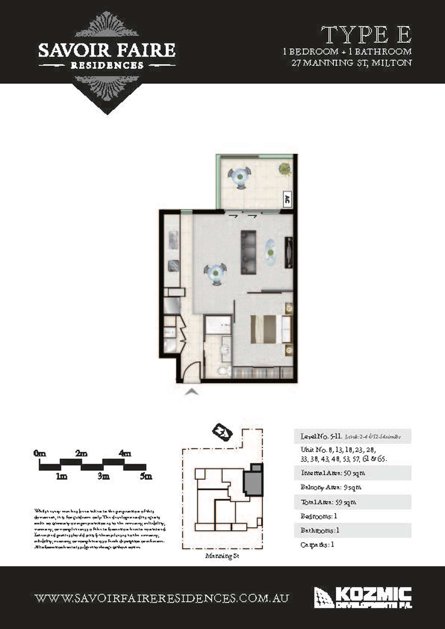 Floorplan of Homely apartment listing, 65/27 Manning Street, Milton QLD 4064