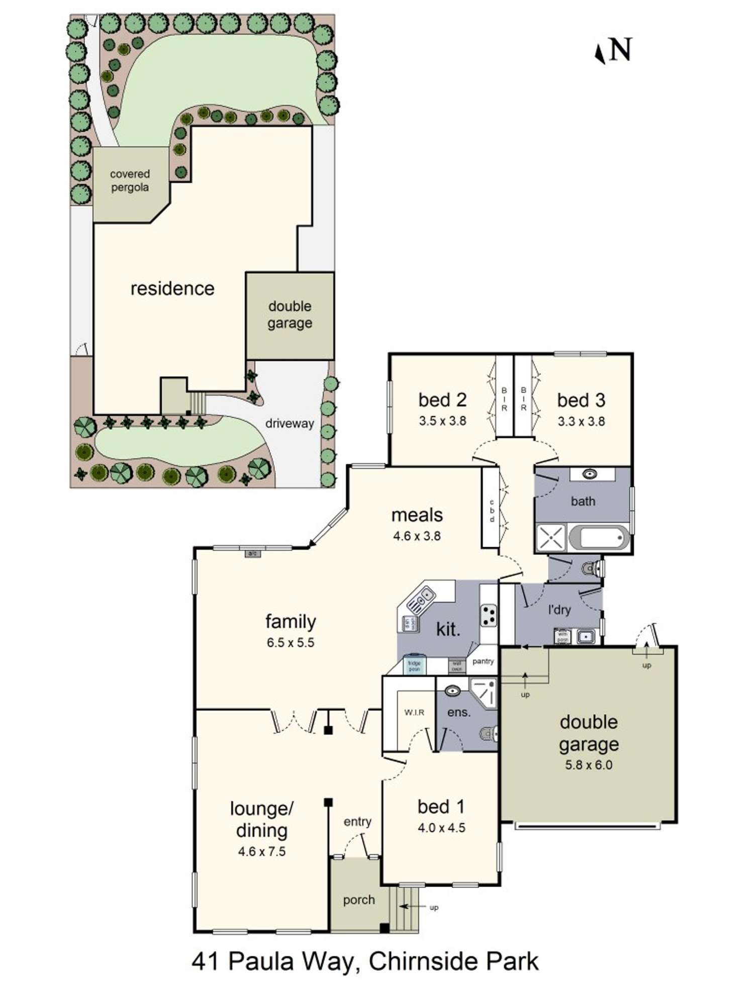 Floorplan of Homely house listing, 41 Paula Way, Chirnside Park VIC 3116