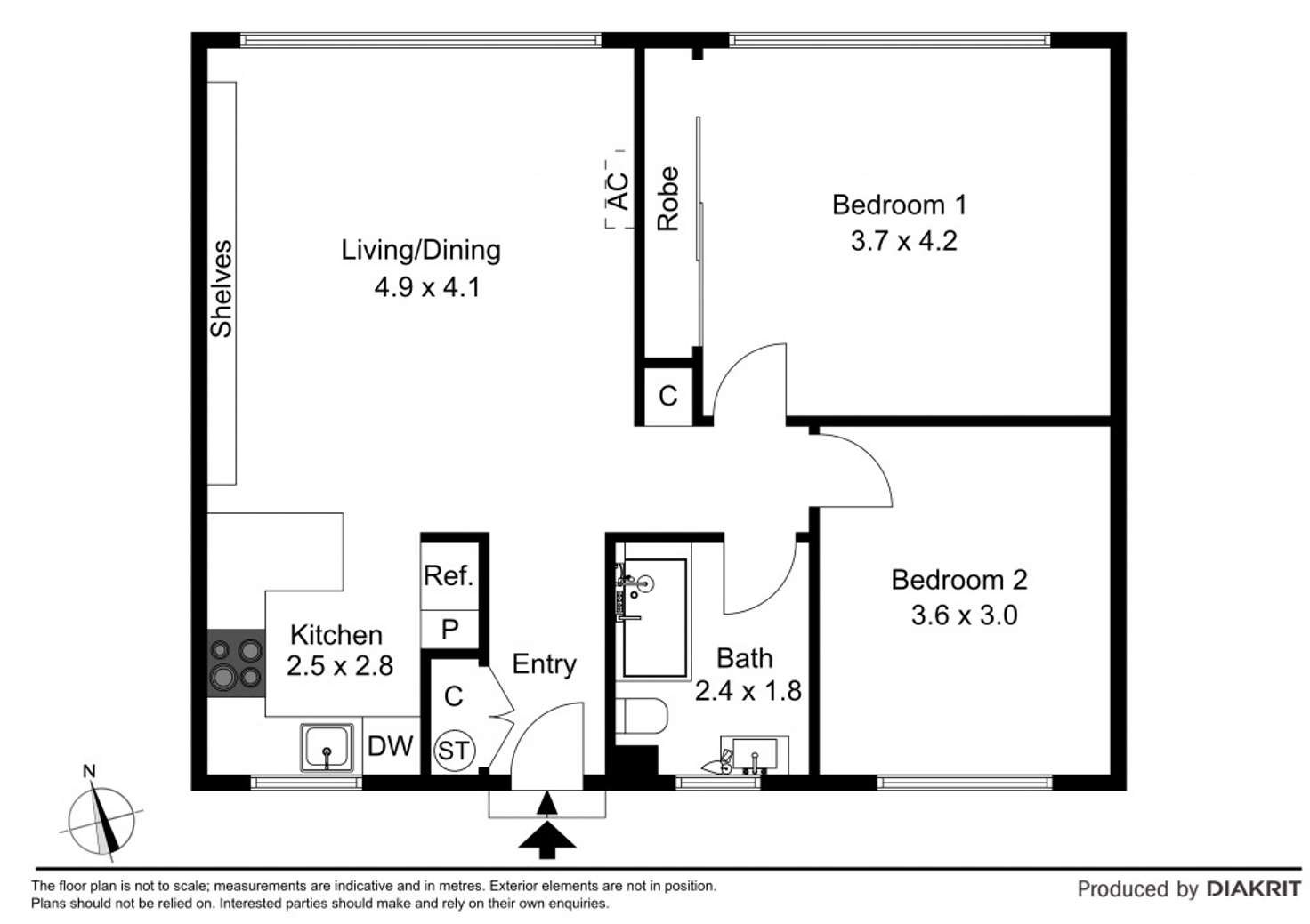 Floorplan of Homely apartment listing, 10/21 Bent Street, Bentleigh VIC 3204