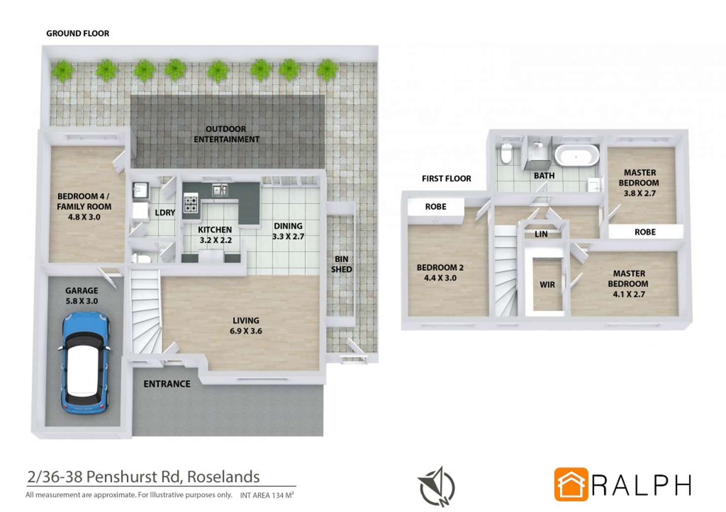 Floorplan of Homely house listing, 2/36-38 Penshurst Road, Roselands NSW 2196