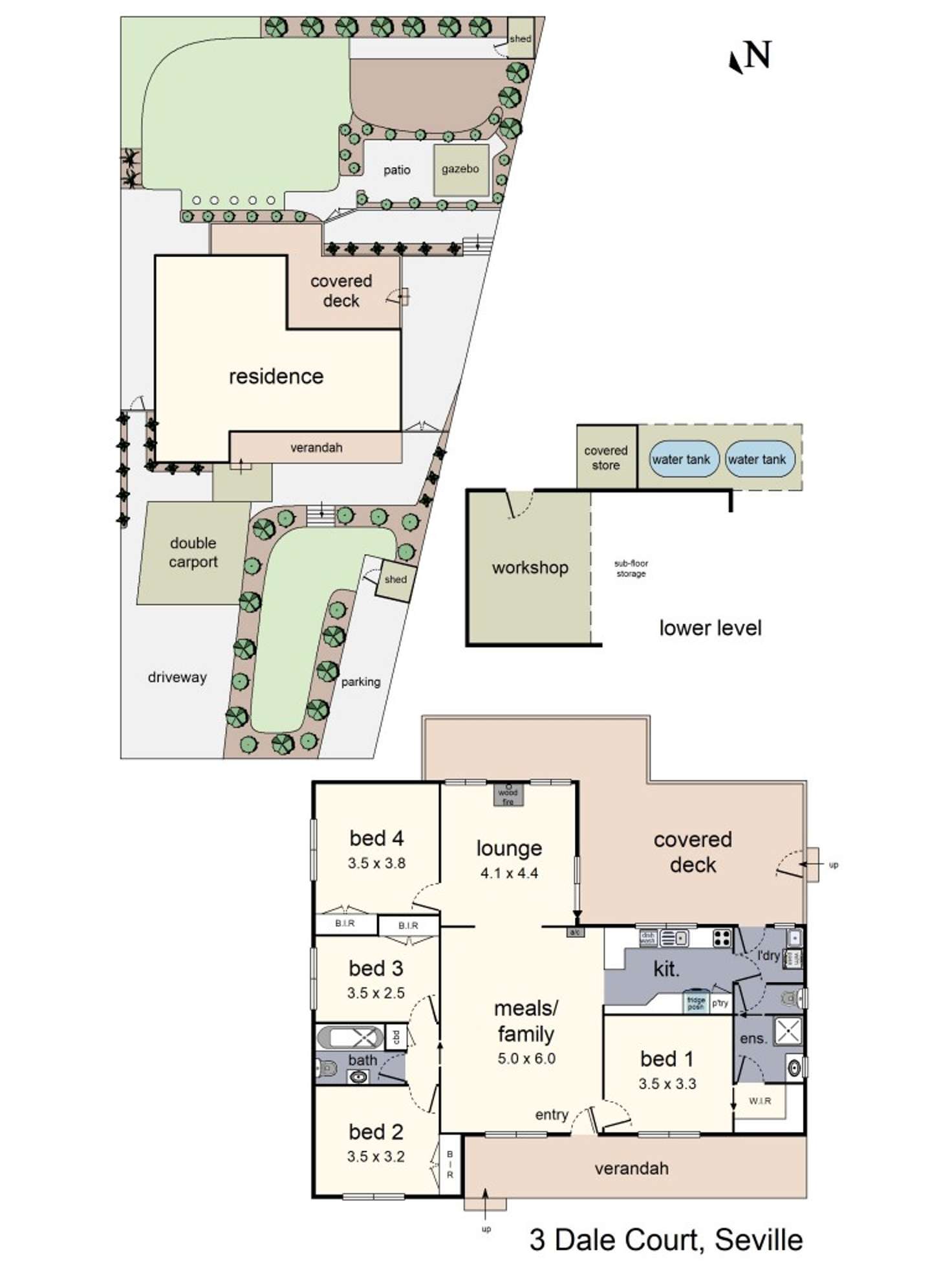 Floorplan of Homely house listing, 3 Dale Court, Seville VIC 3139