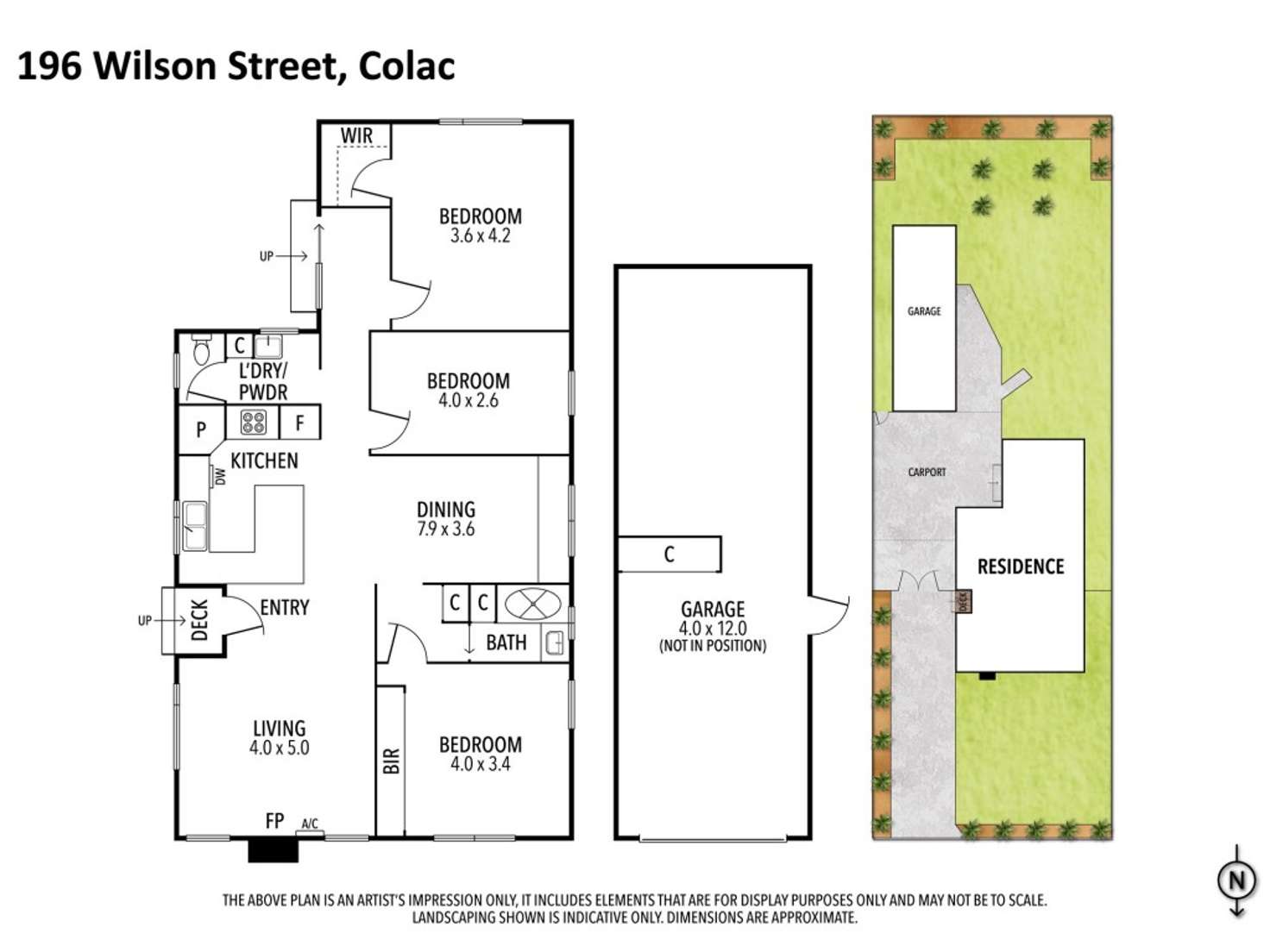 Floorplan of Homely house listing, 196 Wilson Street, Colac VIC 3250