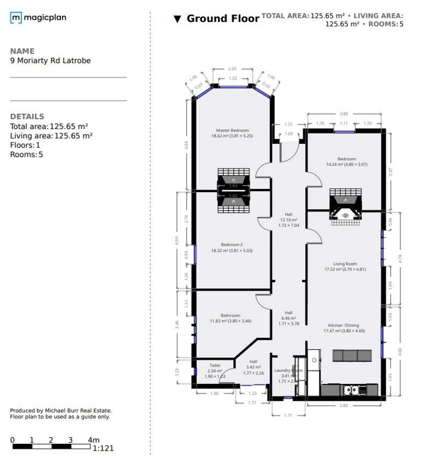Floorplan of Homely house listing, 9 Moriarty Road, Latrobe TAS 7307