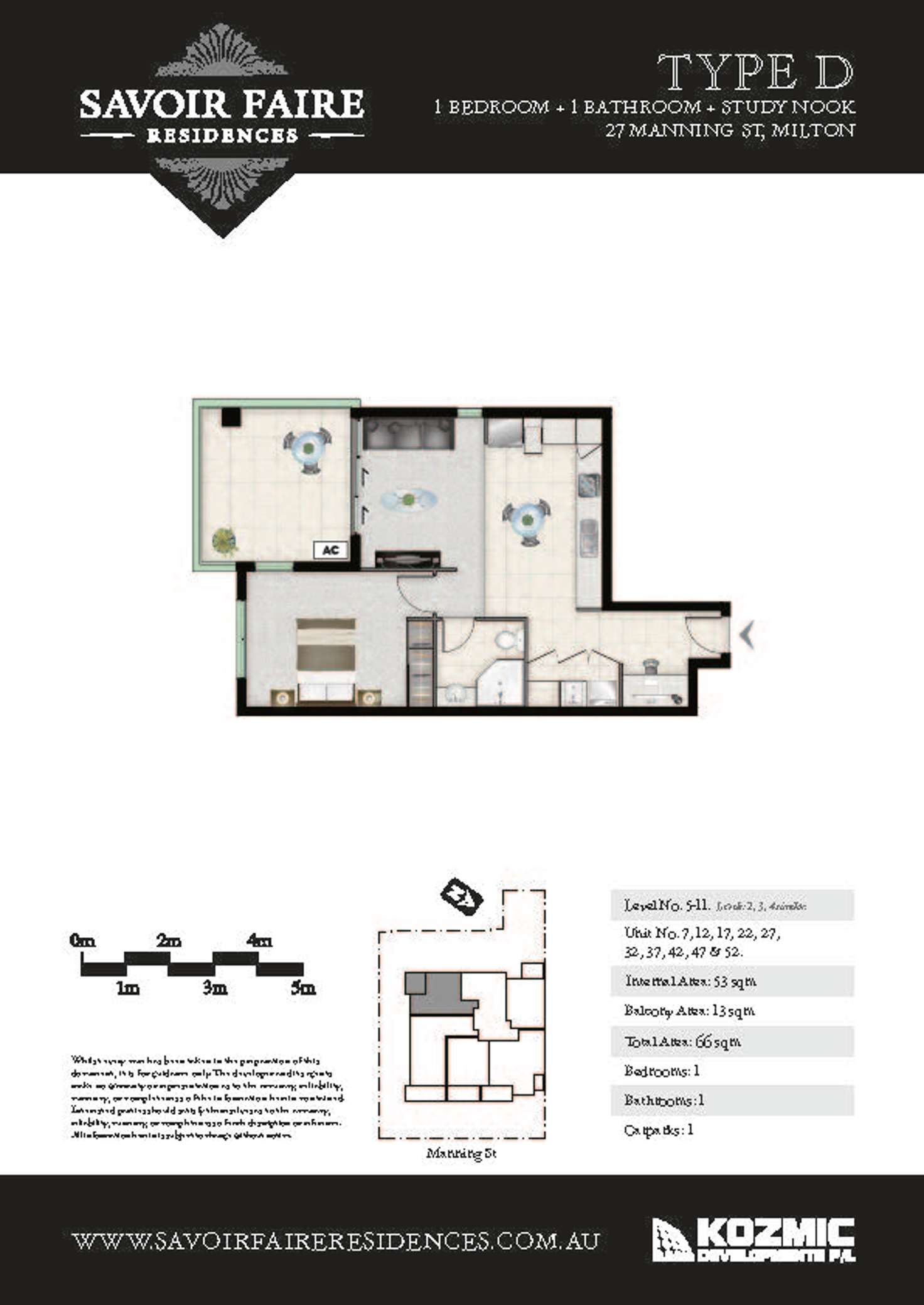 Floorplan of Homely apartment listing, 47/27 Manning Street, Milton QLD 4064
