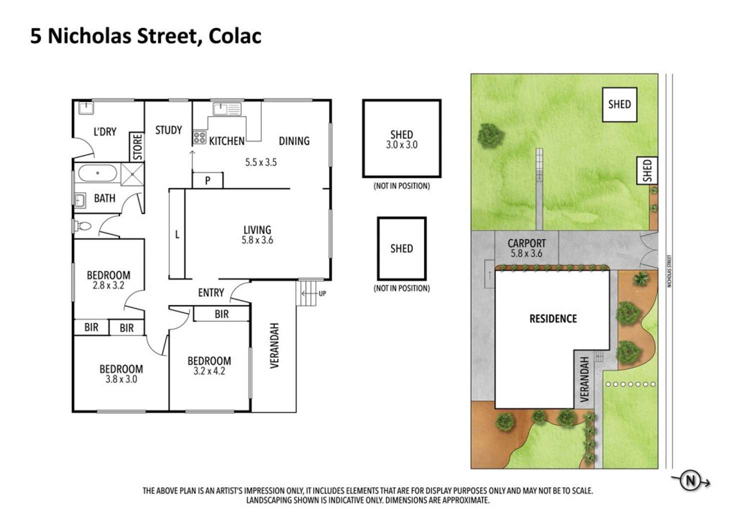 Floorplan of Homely house listing, 5 Nicholas Street, Colac VIC 3250