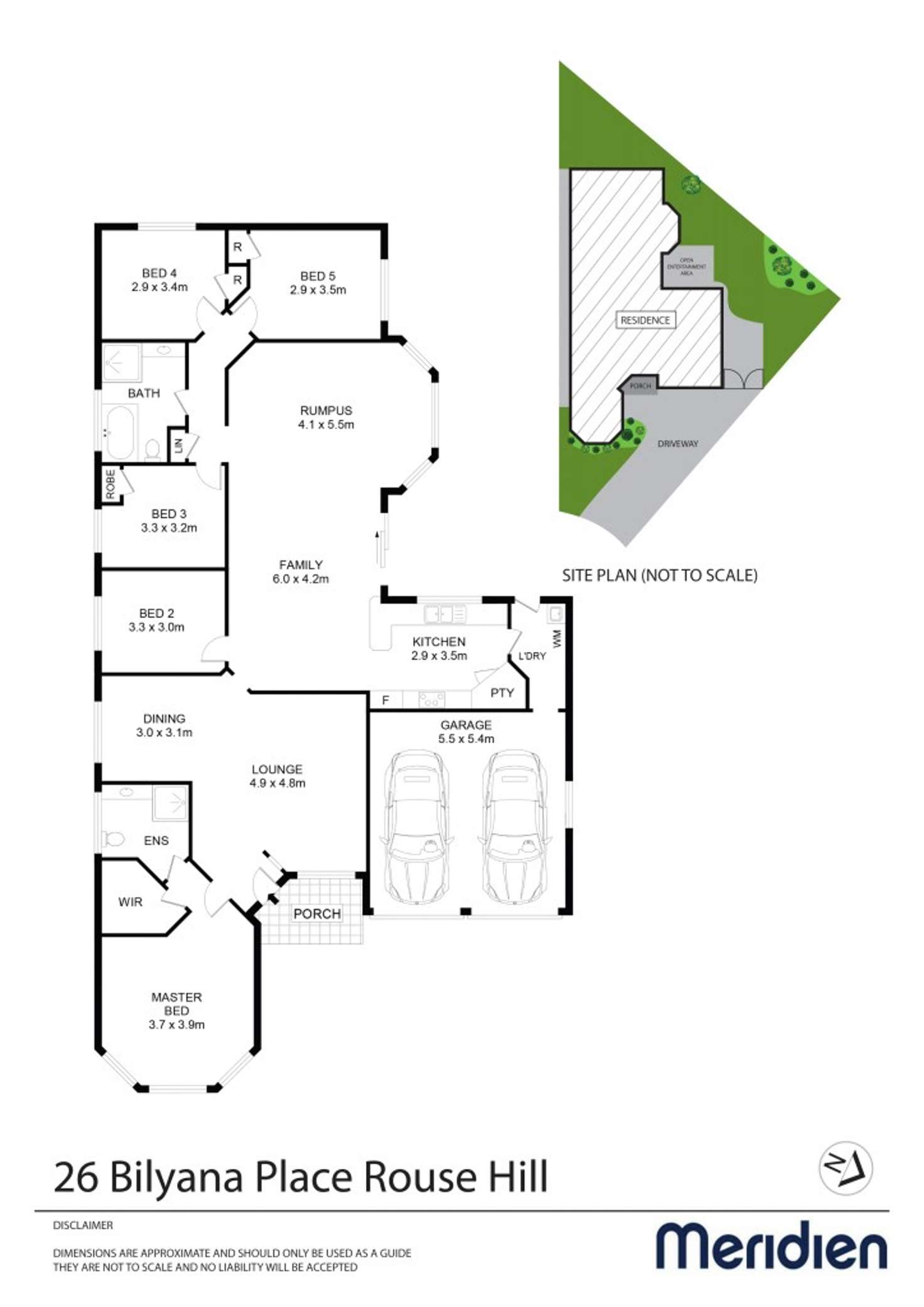 Floorplan of Homely house listing, 26 Bilyana Place, Rouse Hill NSW 2155