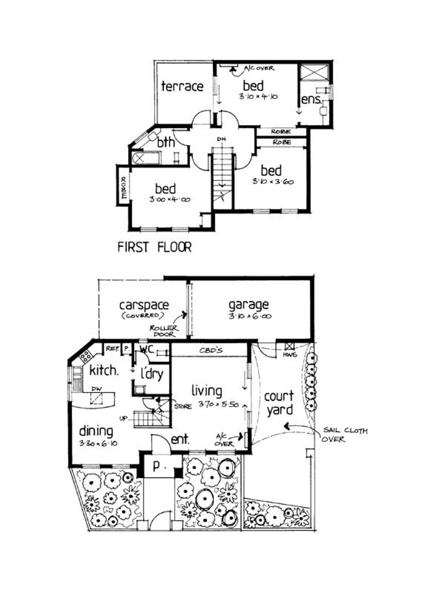 Floorplan of Homely townhouse listing, 1/24 Whitby Street, Brunswick West VIC 3055