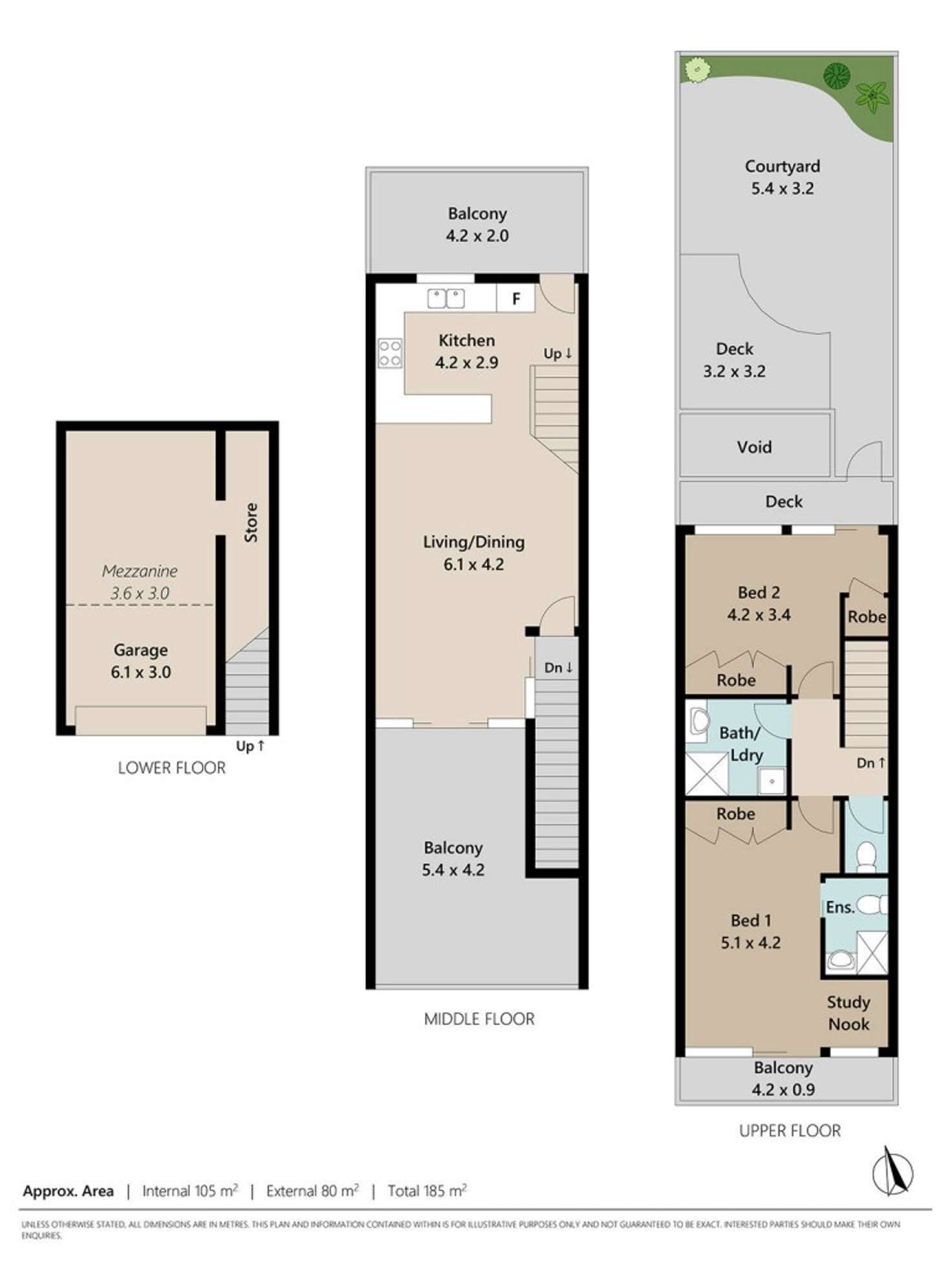 Floorplan of Homely unit listing, 2/47 Bent Street, Toowong QLD 4066