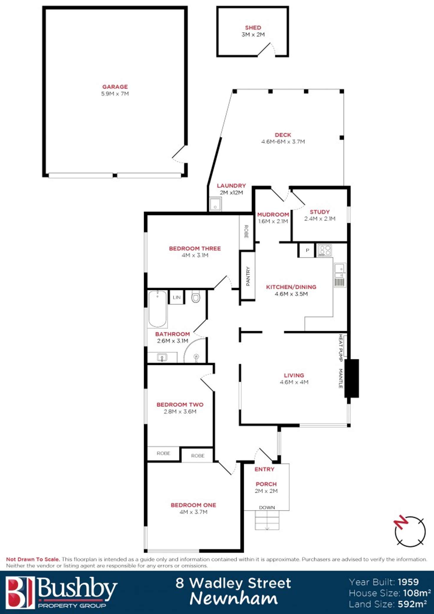 Floorplan of Homely house listing, 8 Wadley Street, Newnham TAS 7248