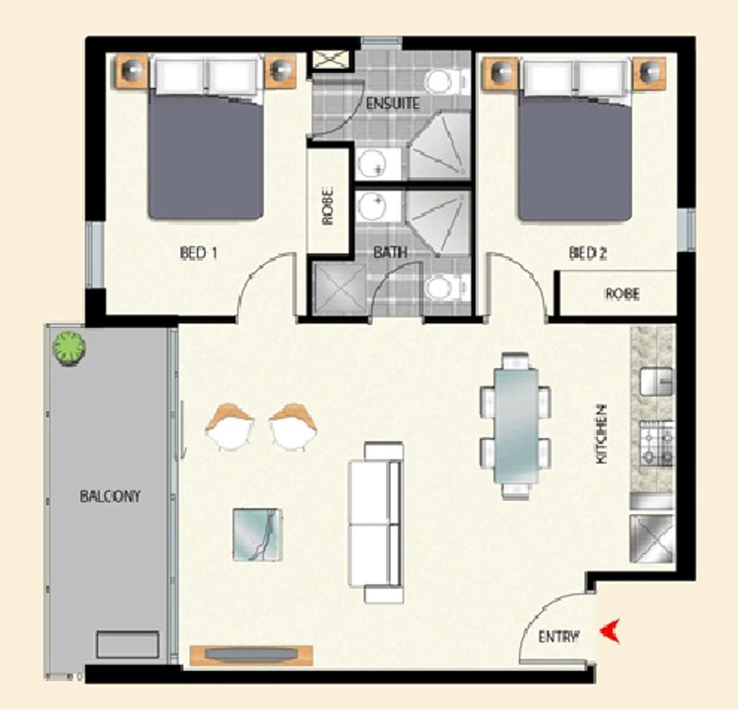 Floorplan of Homely apartment listing, 1902/380 Little Lonsdale Street, Melbourne VIC 3000