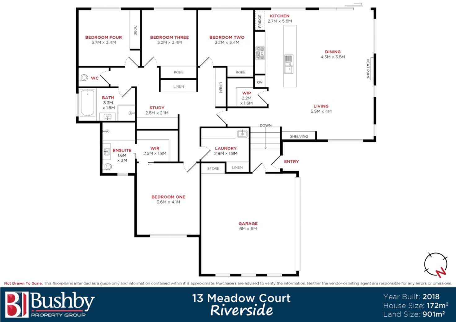 Floorplan of Homely house listing, 13 Meadow Court, Riverside TAS 7250