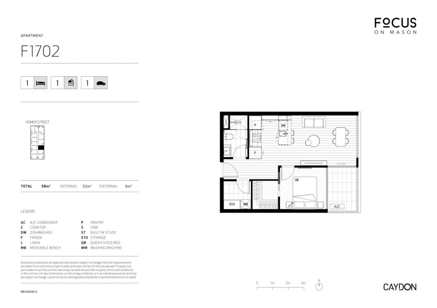 Floorplan of Homely apartment listing, 1702/51 Homer Street, Moonee Ponds VIC 3039