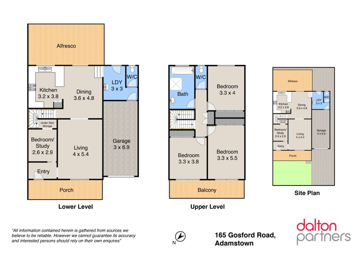 Floorplan of Homely townhouse listing, 1/165 Gosford Road, Adamstown NSW 2289