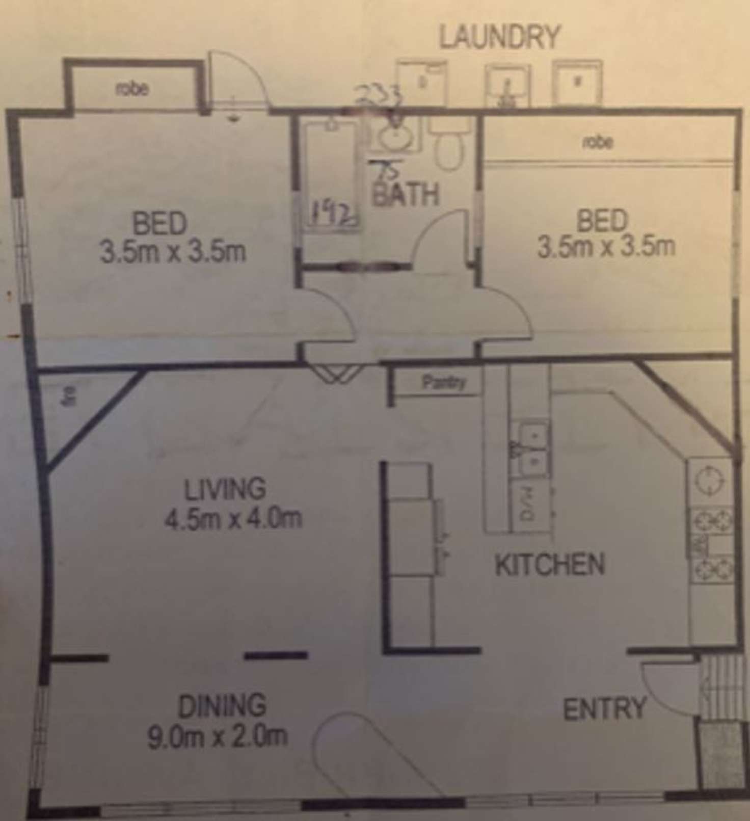 Floorplan of Homely apartment listing, 1/122 Kirribilli Avenue, Kirribilli NSW 2061