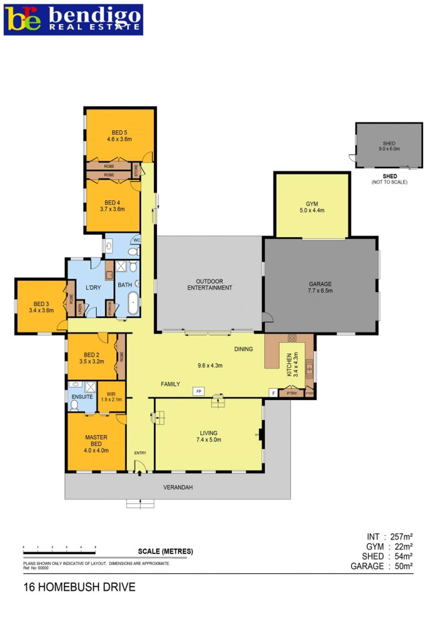 Floorplan of Homely house listing, 16 Homebush Drive, Junortoun VIC 3551