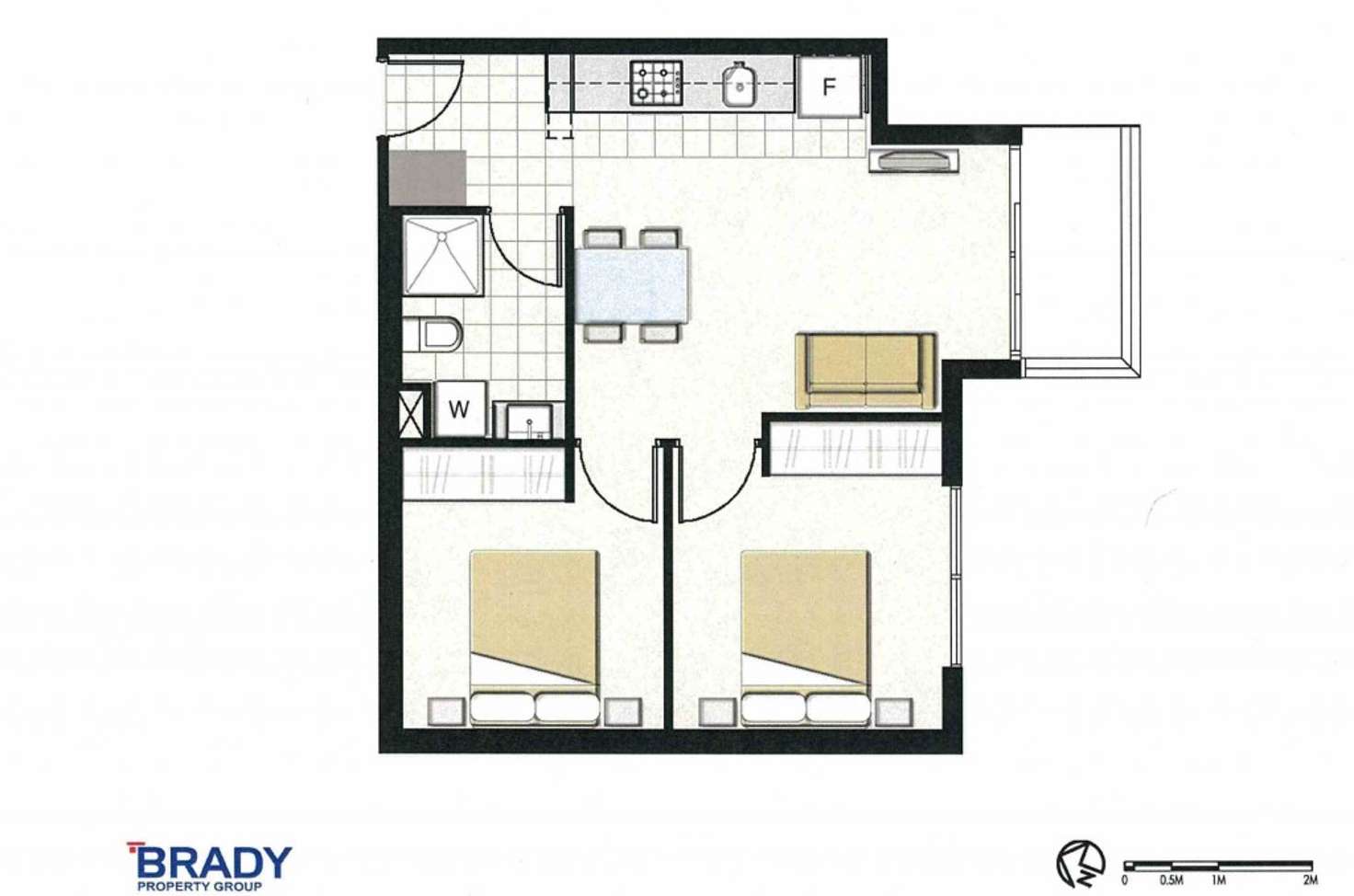 Floorplan of Homely apartment listing, 908/5 Sutherland Street, Melbourne VIC 3000