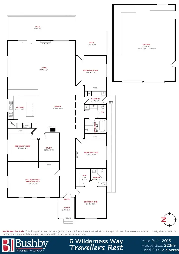Floorplan of Homely house listing, 6 Wilderness Way, Travellers Rest TAS 7250
