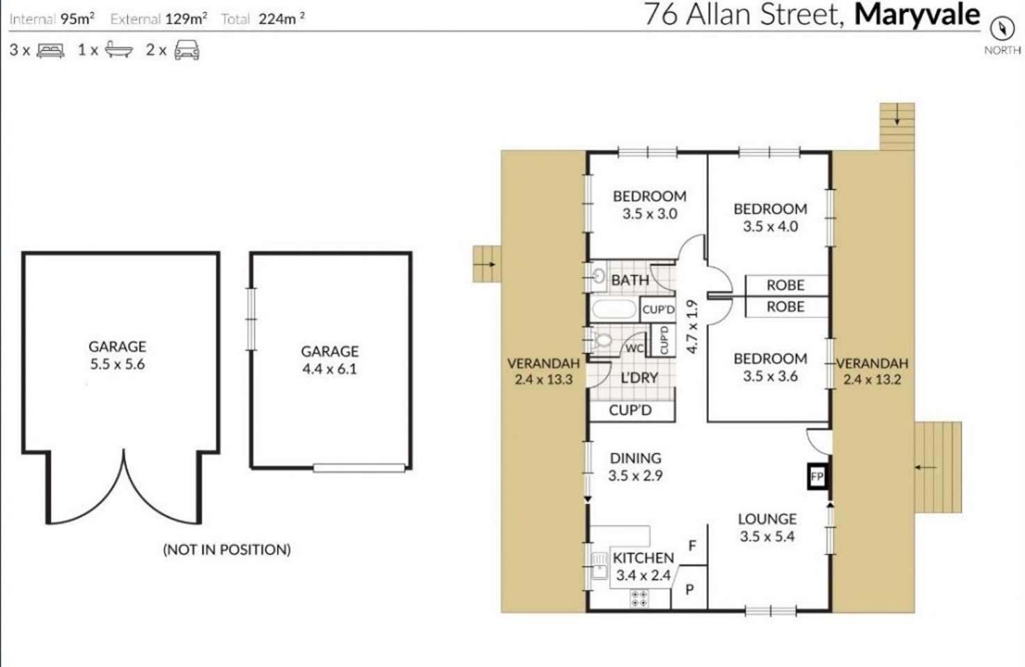 Floorplan of Homely house listing, 76 Allan Street, Maryvale QLD 4370