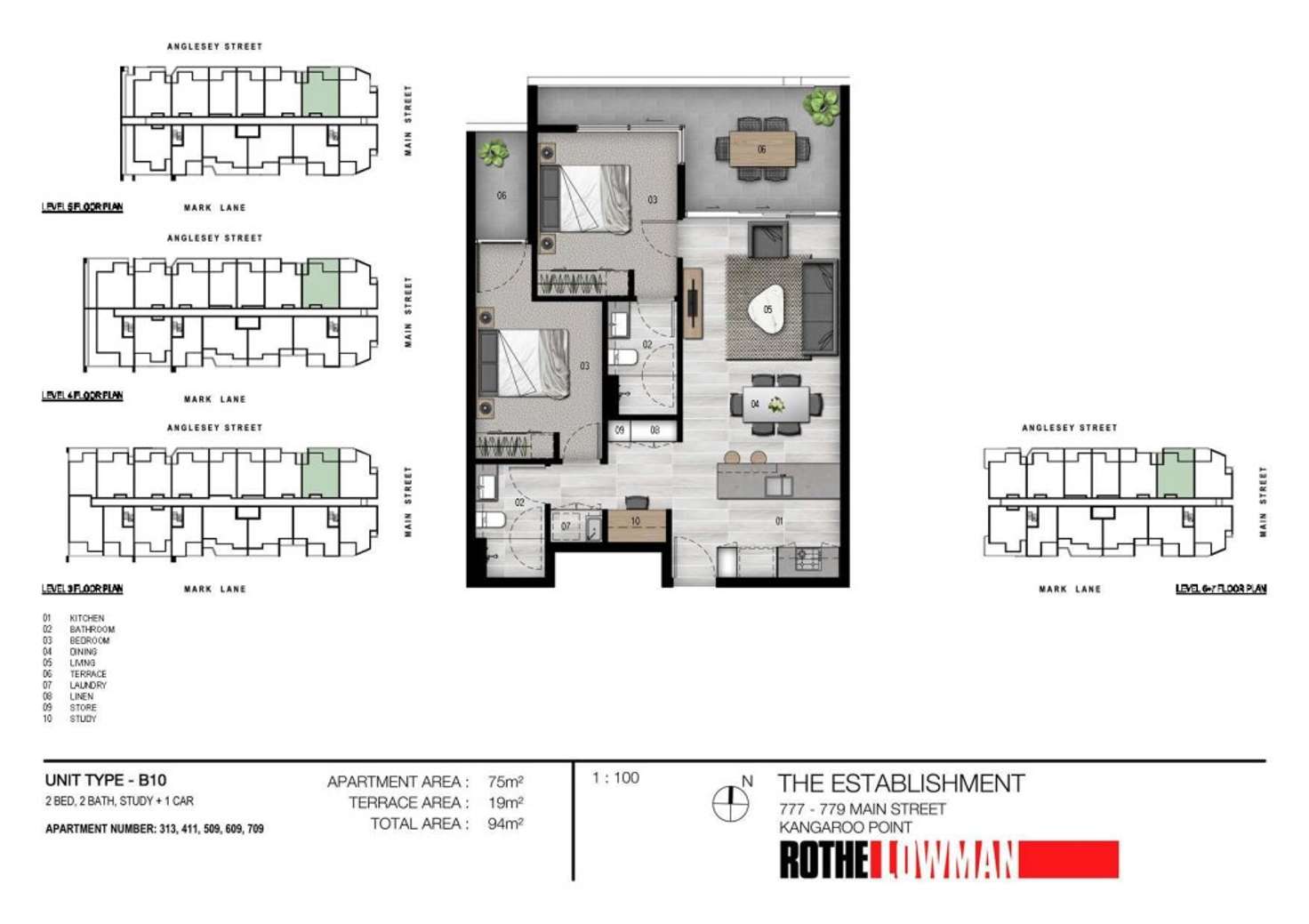 Floorplan of Homely apartment listing, 313/36 Anglesey Street, Kangaroo Point QLD 4169