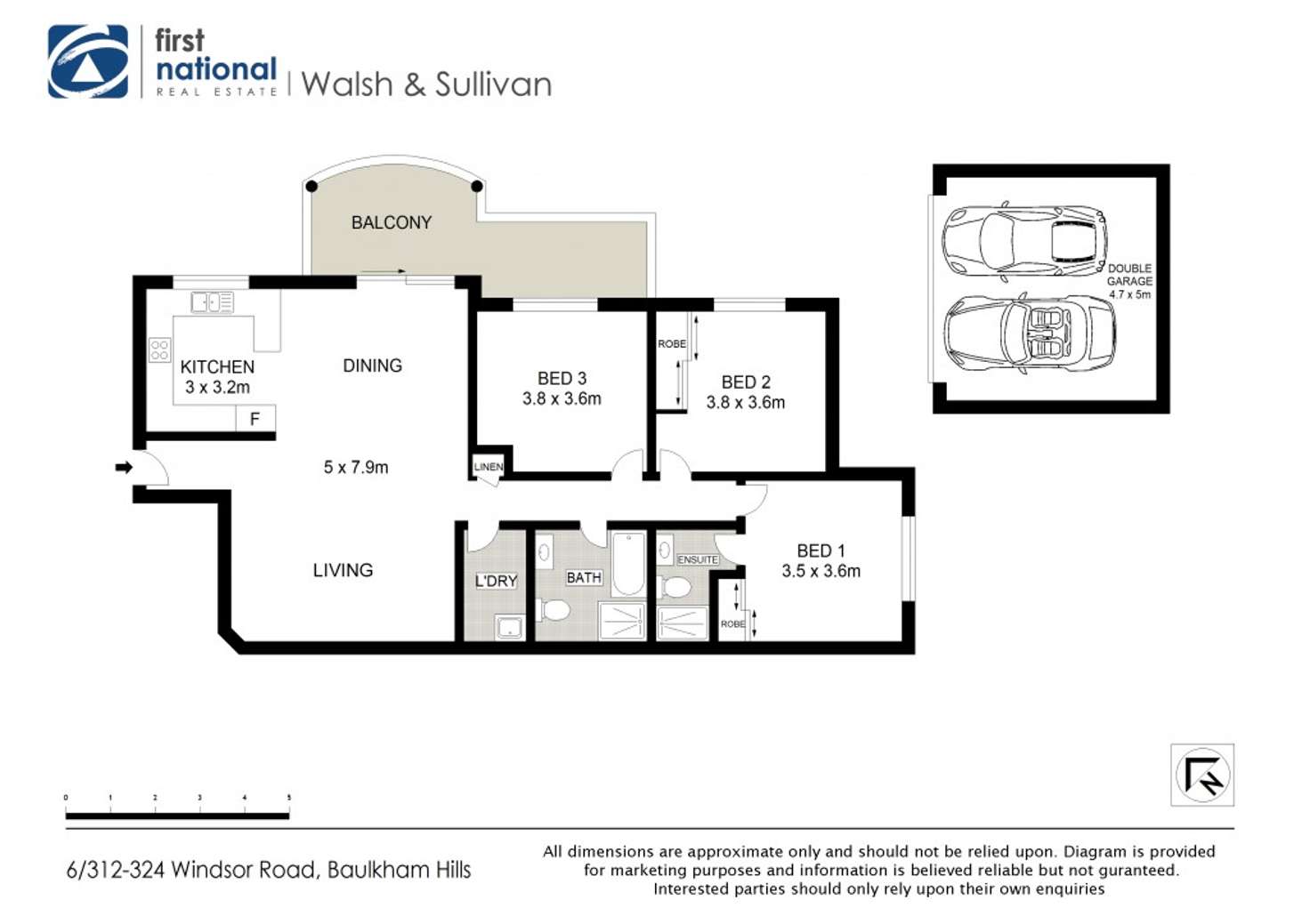 Floorplan of Homely apartment listing, 6/312 Windsor Road, Baulkham Hills NSW 2153