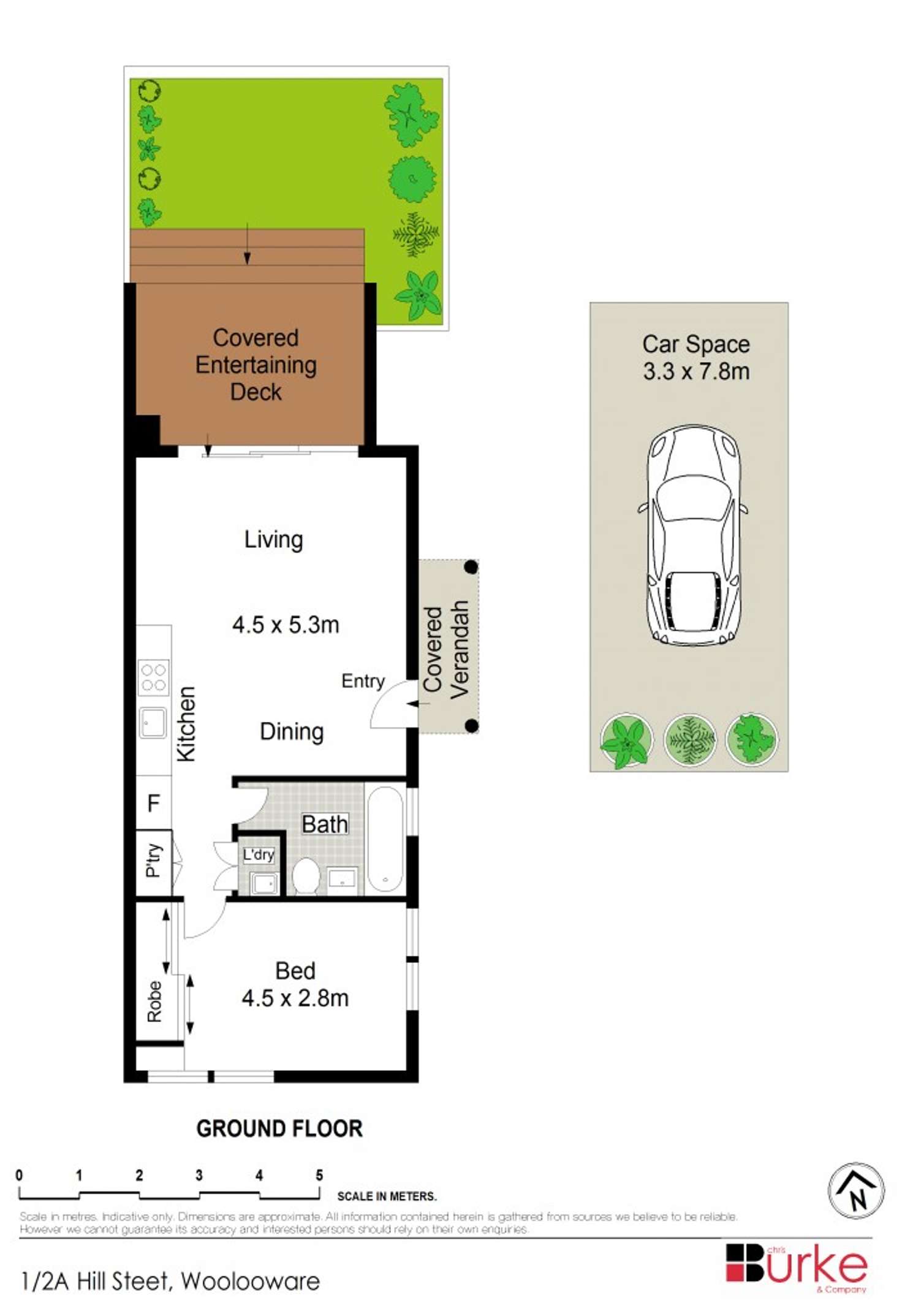 Floorplan of Homely unit listing, 1/2A Hill Street, Woolooware NSW 2230