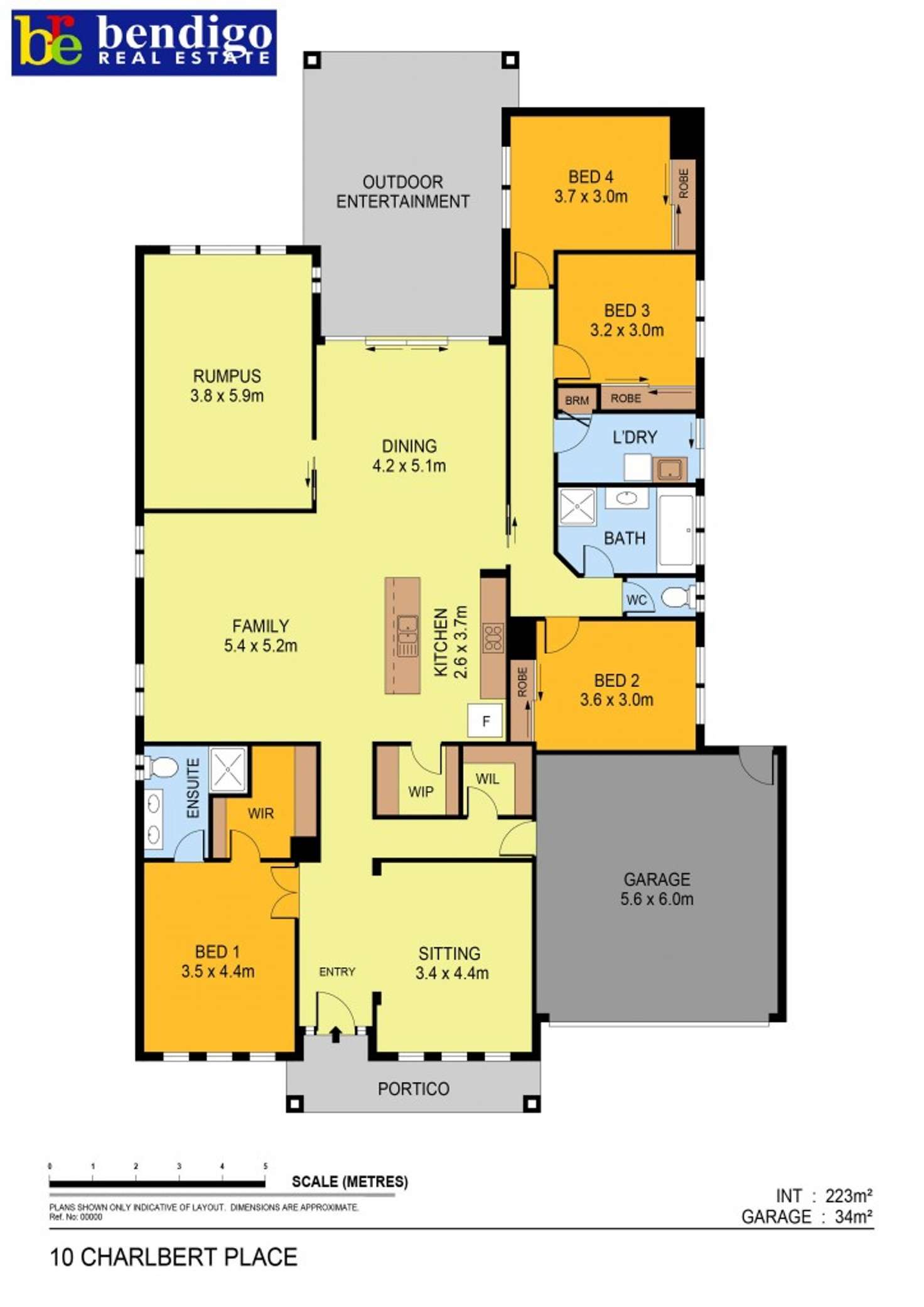 Floorplan of Homely house listing, 10 Charlbert Place, Strathfieldsaye VIC 3551