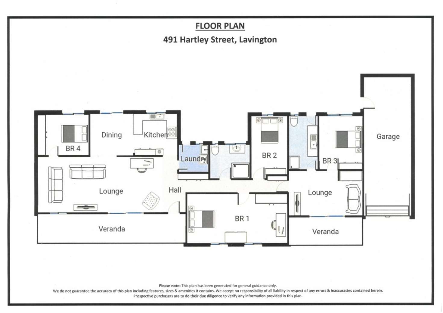 Floorplan of Homely house listing, 491 Hartley Street, Lavington NSW 2641