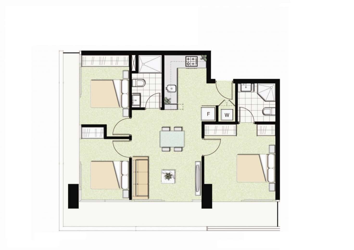 Floorplan of Homely apartment listing, 906/8 Sutherland Street, Melbourne VIC 3000