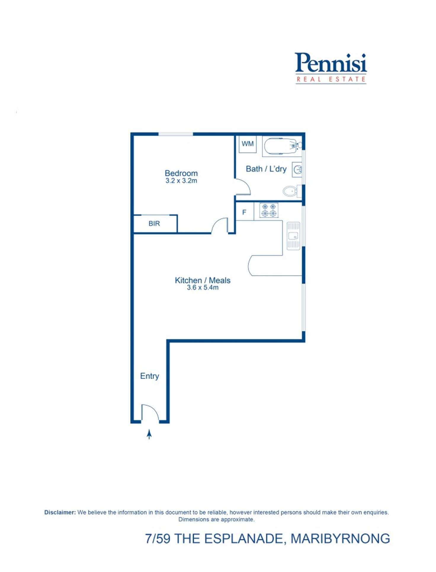 Floorplan of Homely apartment listing, 7/59 The Esplanade, Maribyrnong VIC 3032