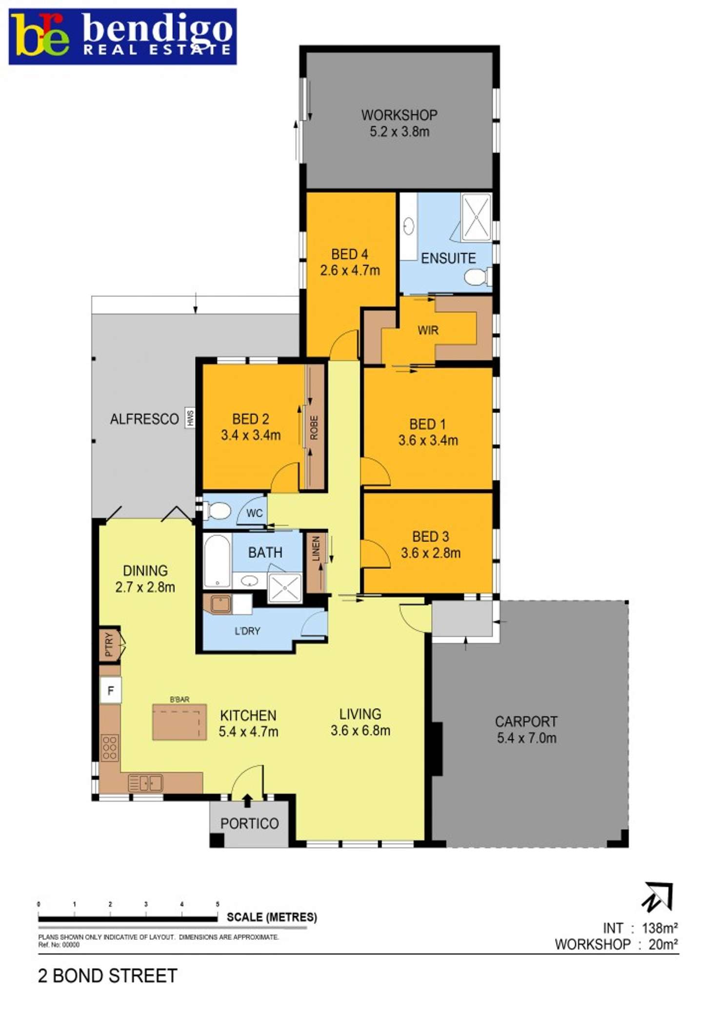 Floorplan of Homely house listing, 2 Bond Street, Golden Square VIC 3555