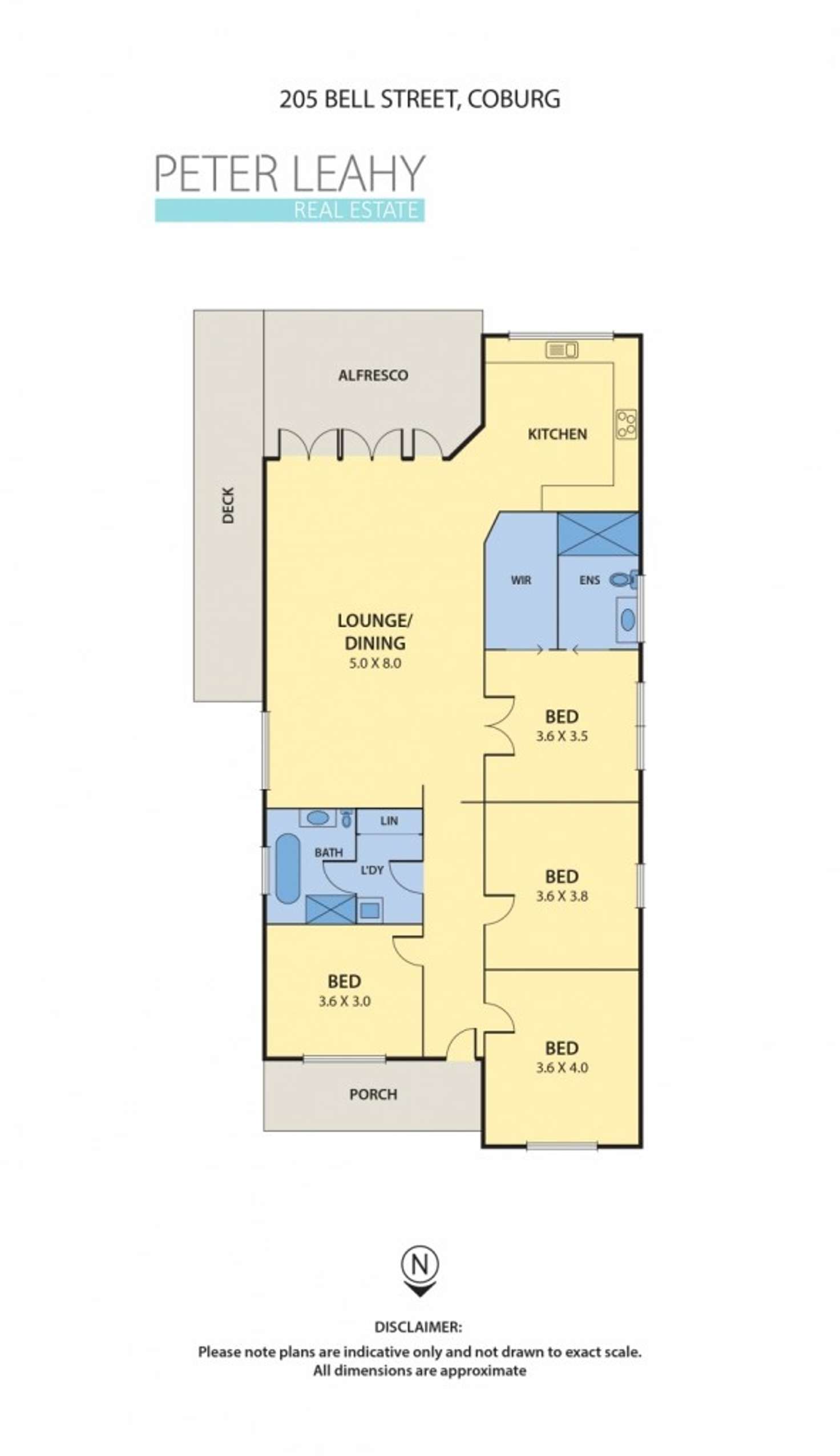 Floorplan of Homely house listing, 205 Bell Street, Coburg VIC 3058