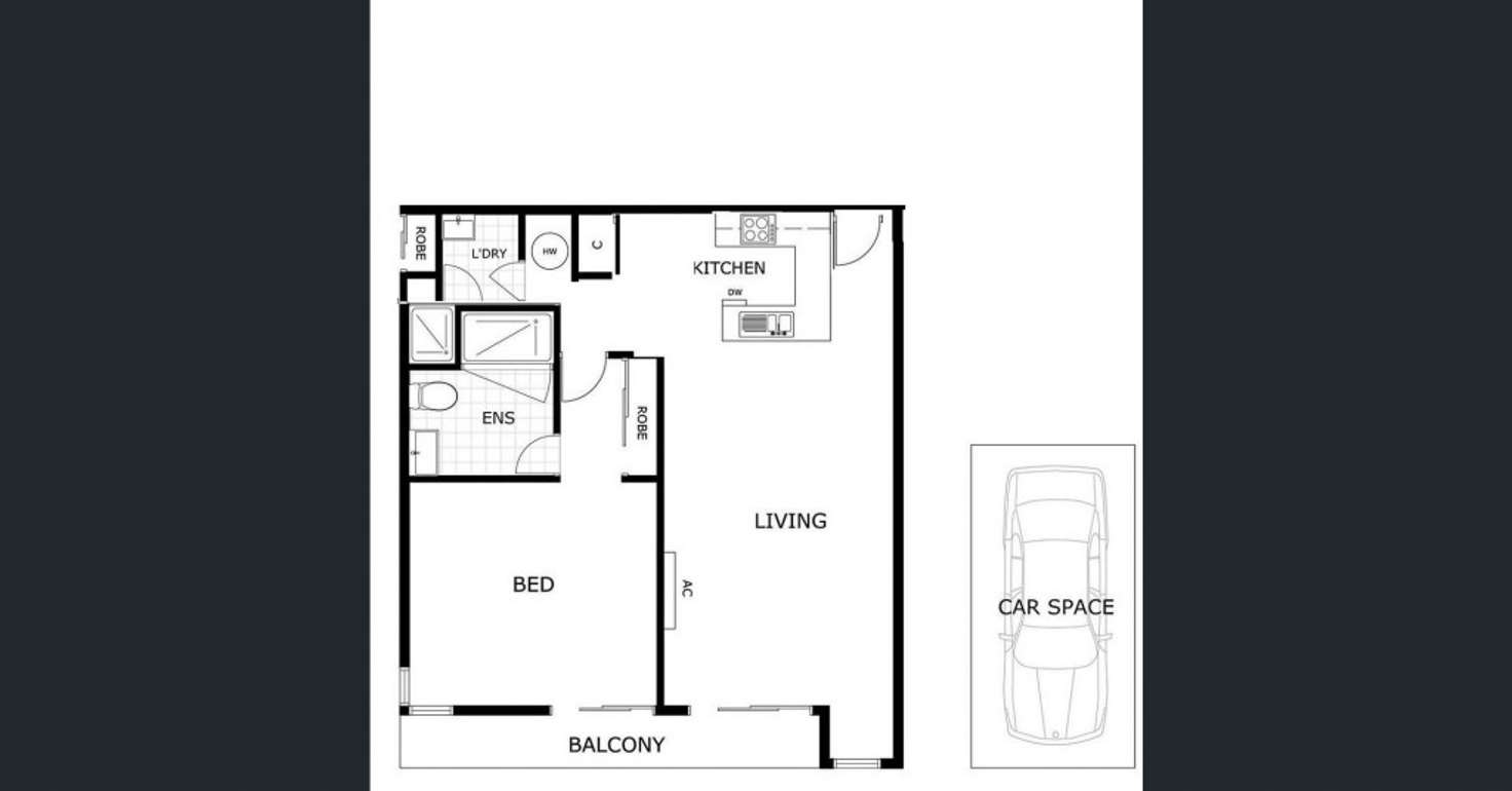Floorplan of Homely apartment listing, 308/5 Wardens Walk, Coburg VIC 3058