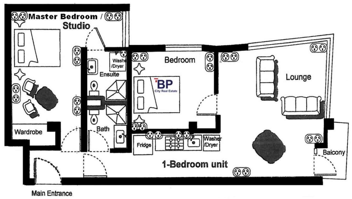 Floorplan of Homely apartment listing, 1601/8 Exploration Lane, Melbourne VIC 3000
