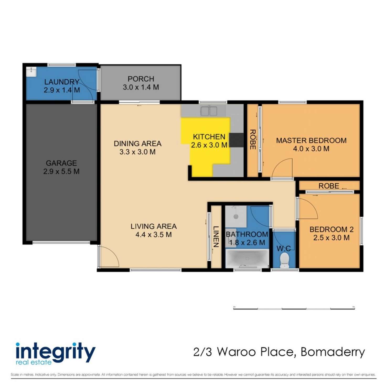Floorplan of Homely unit listing, 2/3 Waroo Place, Bomaderry NSW 2541