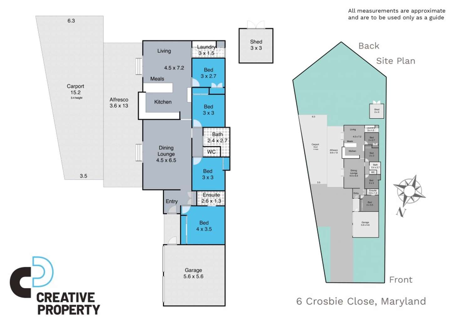 Floorplan of Homely house listing, 6 Crosbie Close, Maryland NSW 2287