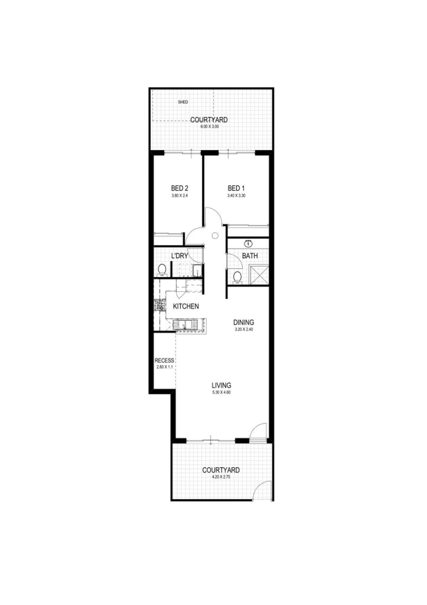 Floorplan of Homely unit listing, 41/28 Robinson Avenue, Perth WA 6000