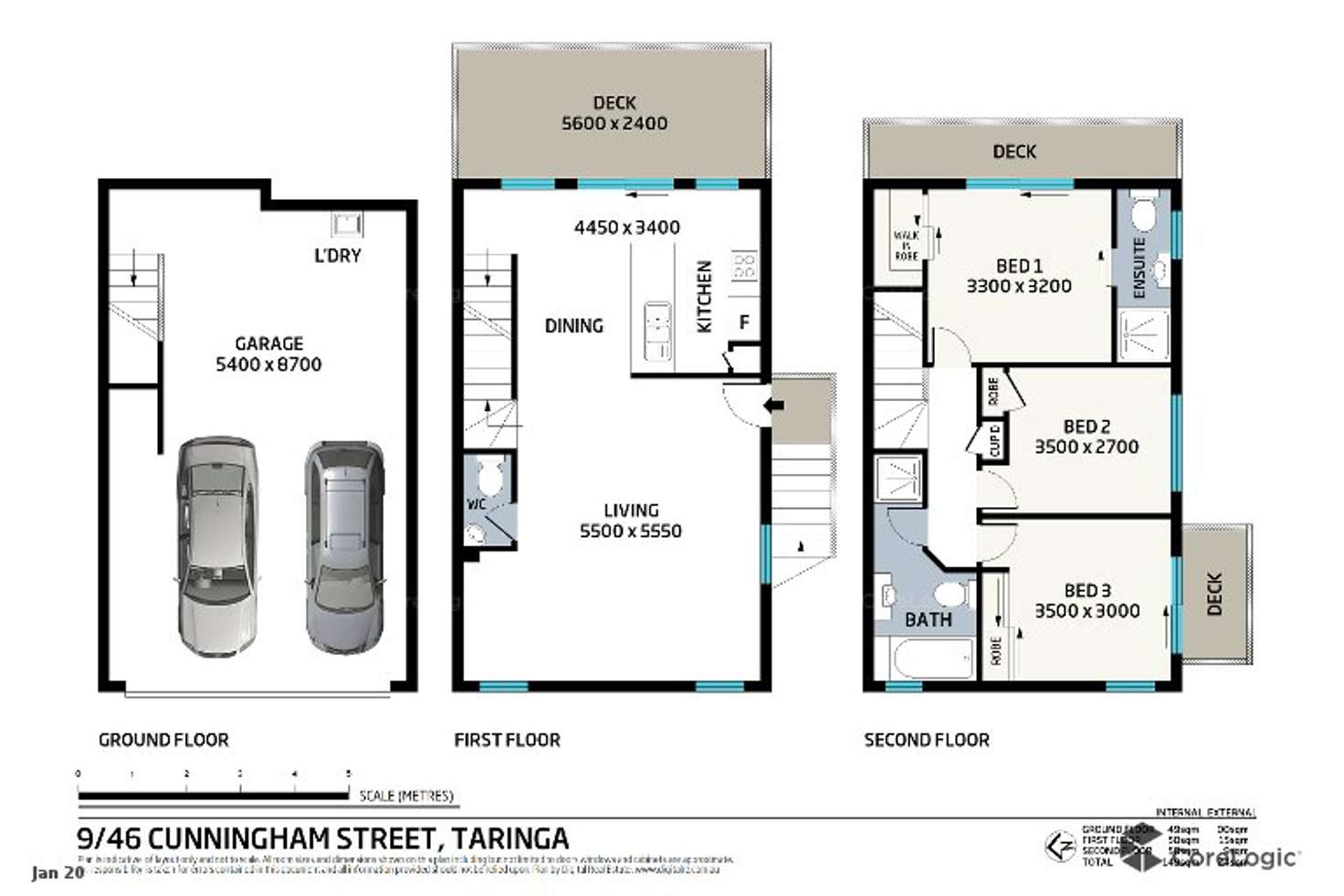 Floorplan of Homely townhouse listing, 9/46-48 Cunningham Street, Taringa QLD 4068