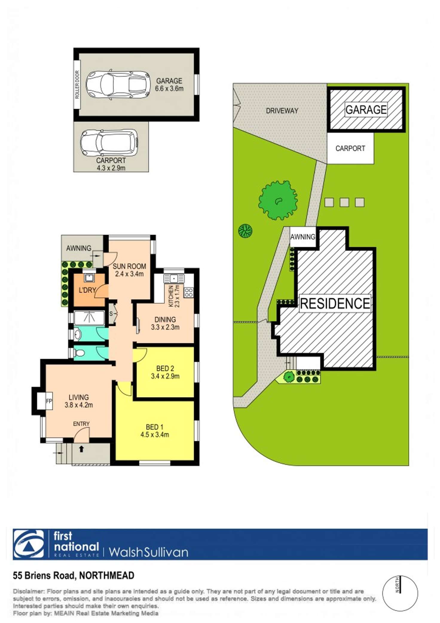 Floorplan of Homely house listing, 55 Briens Road (CNR Hemsworth Ave), Northmead NSW 2152