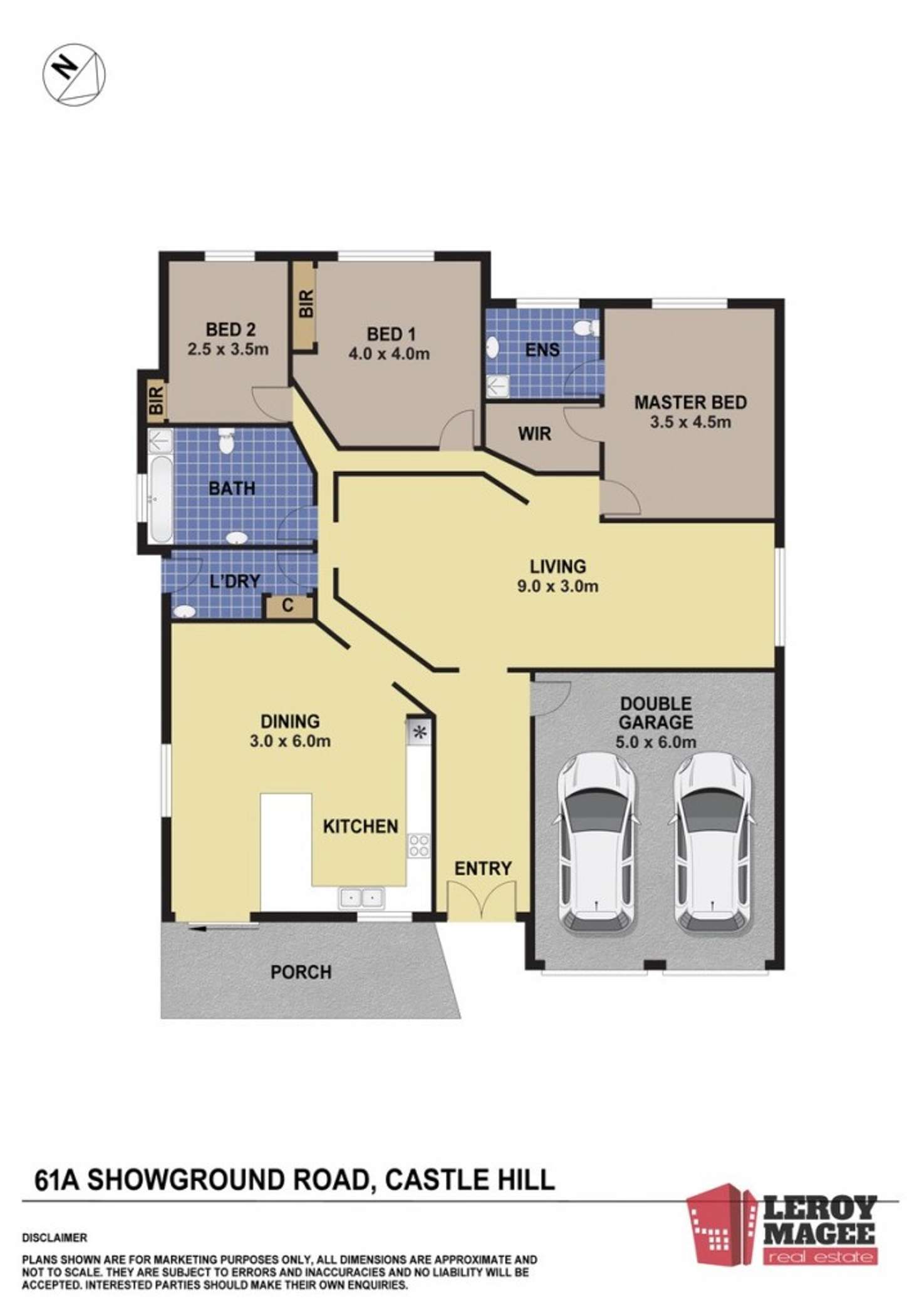 Floorplan of Homely house listing, 61A Showground Road, Castle Hill NSW 2154
