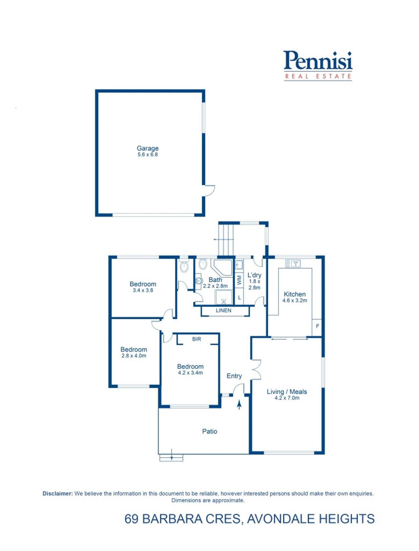 Floorplan of Homely house listing, 69 Barbara Crescent, Avondale Heights VIC 3034