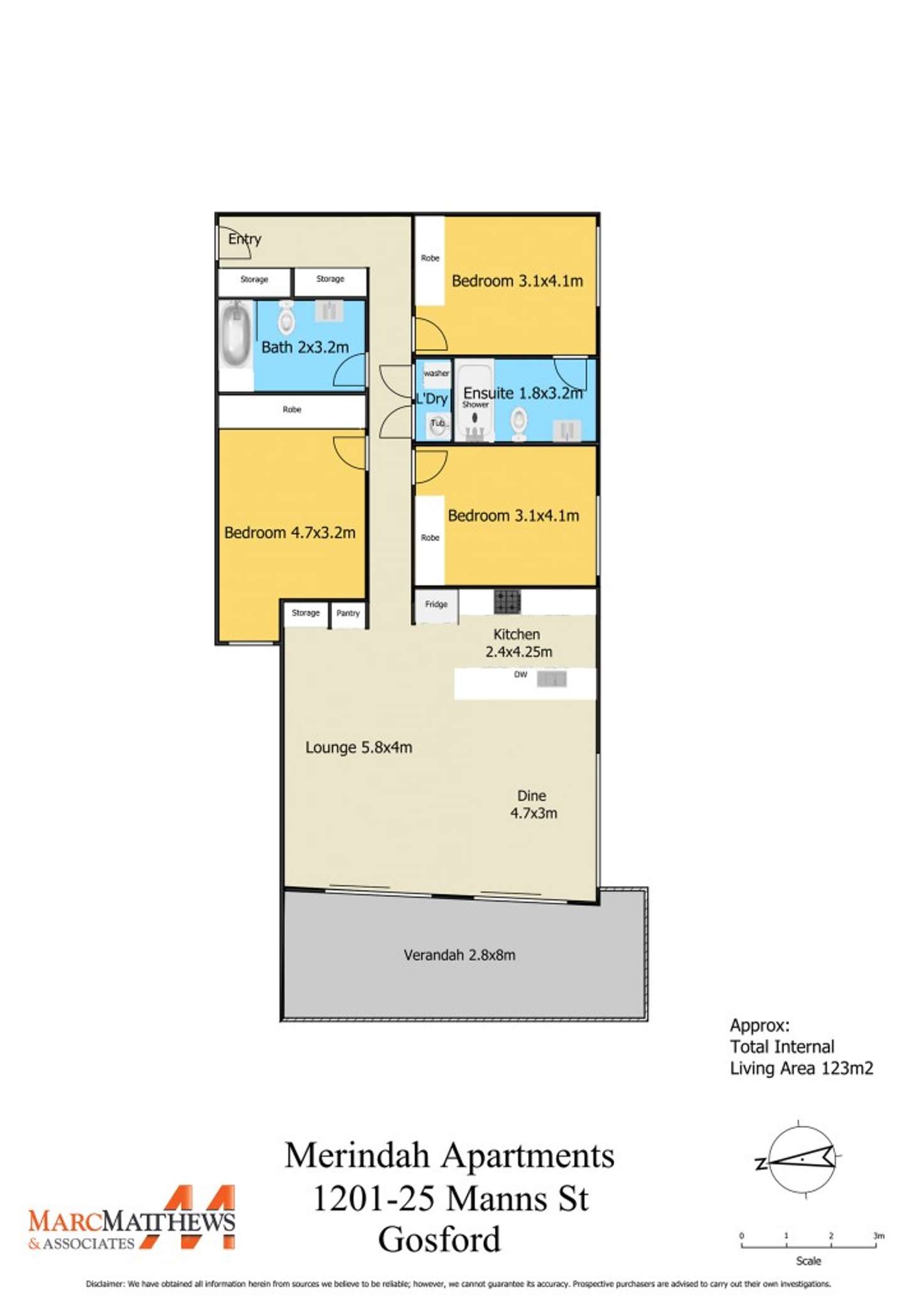 Floorplan of Homely apartment listing, 1201/25 Mann Street, Gosford NSW 2250