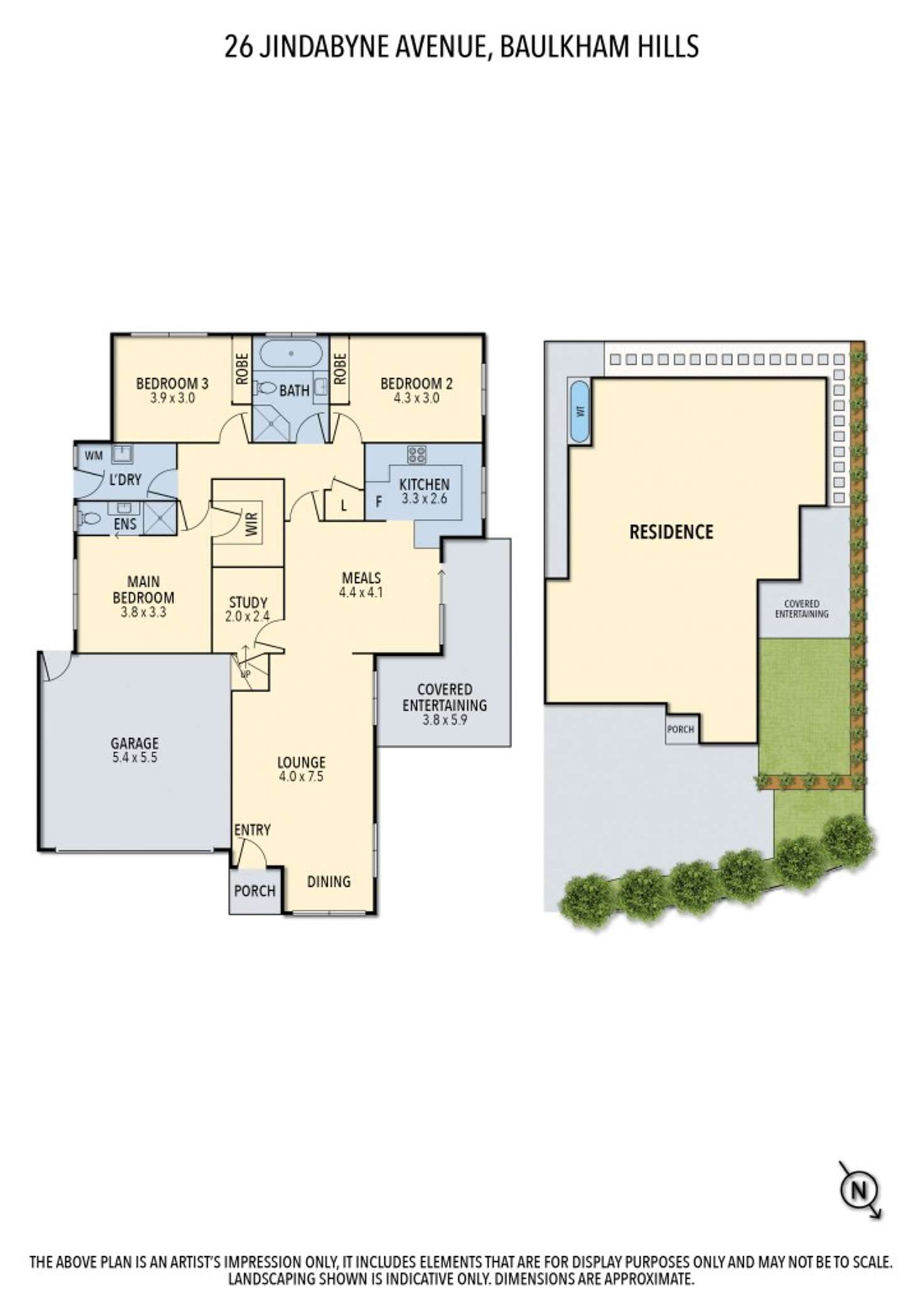 Floorplan of Homely villa listing, 26 Jindabyne Avenue, Baulkham Hills NSW 2153