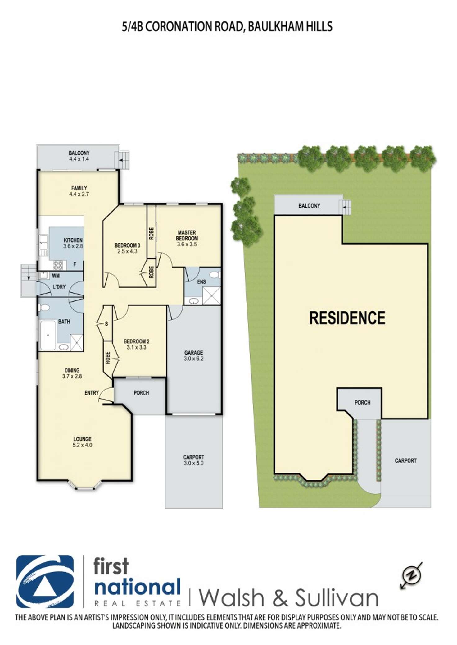 Floorplan of Homely villa listing, 5/4B Coronation Road, Baulkham Hills NSW 2153