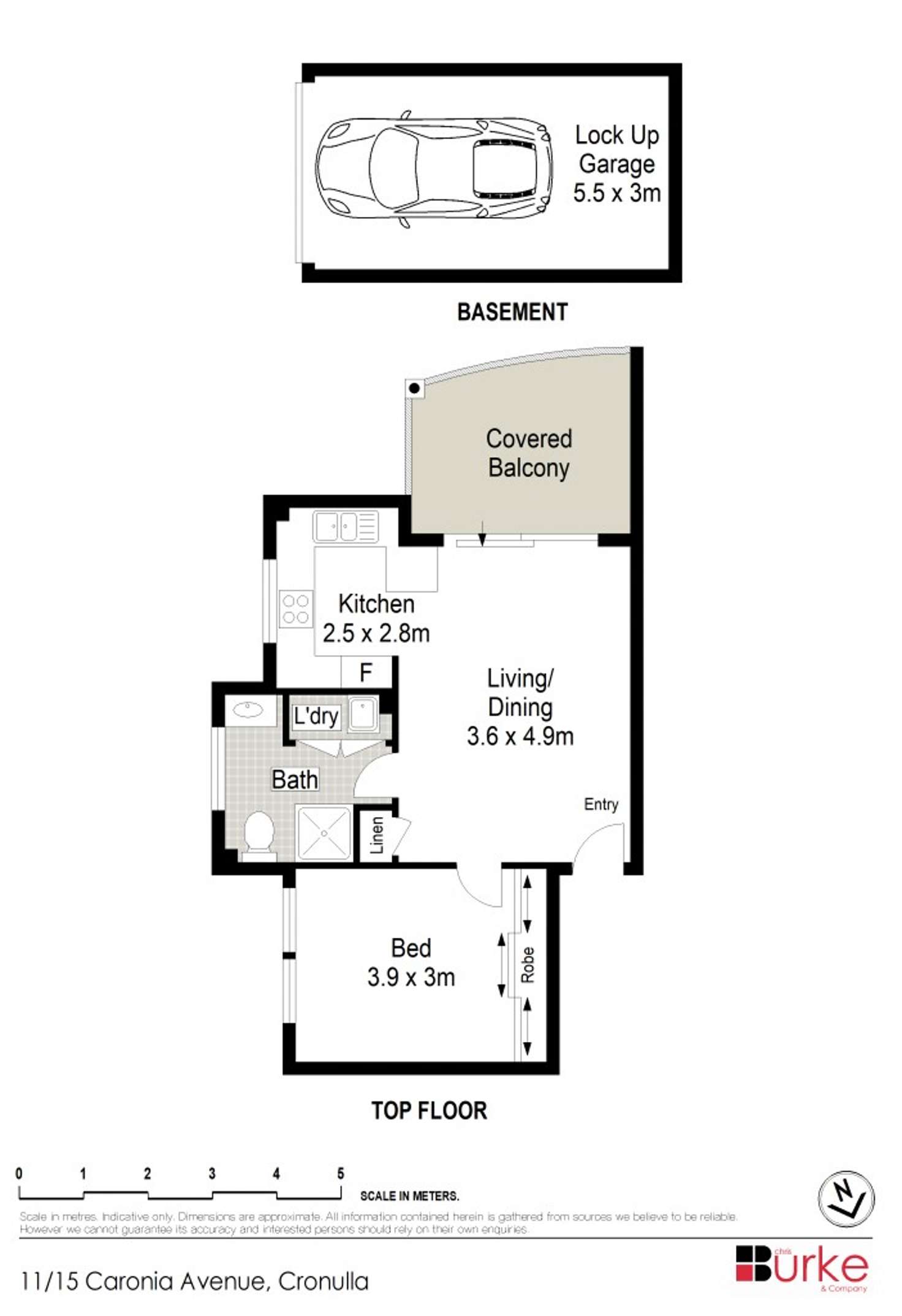 Floorplan of Homely unit listing, 11/15 Caronia Avenue, Cronulla NSW 2230