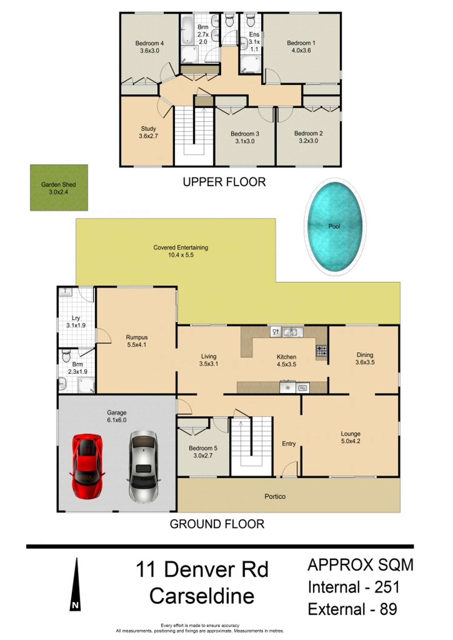 Floorplan of Homely house listing, 11 Denver Rd, Carseldine QLD 4034