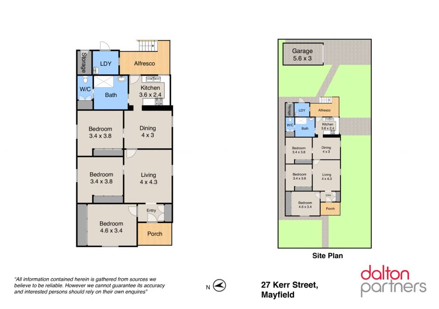 Floorplan of Homely house listing, 27 Kerr Street, Mayfield NSW 2304